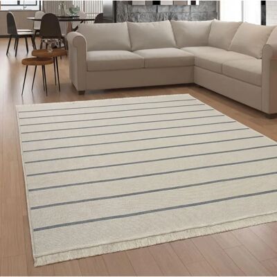 Paco Home - Tappeto Scandinavo Reversibile - 120x160 cm - Grigio - Decorazione soggiorno Paco Home - Tappeto Scandinavo Reversibile - 120x160 cm - Grigio - Decorazione soggiorno