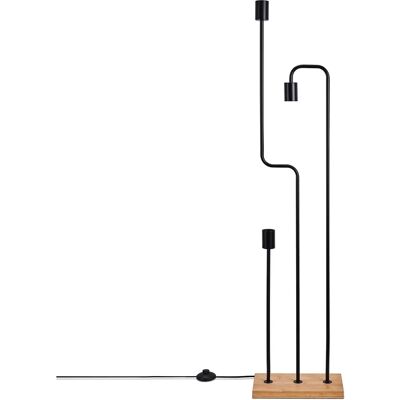 PACO HOME Geralt Stehlampe - Modern Schwarz 129cm PACO HOME Geralt Stehlampe - Modern Schwarz 129cm