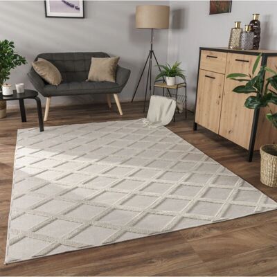 PACO HOME - Tappeto Salotto Moderno - Crema - 60x100 - Rug PACO HOME - Tappeto Salotto Moderno - Crema - 60x100 - Rug