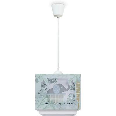 Paco Home - Lámpara Colgante Infantil Arcoíris - Estrellas León Dino Luna - Grün - Ceiling Pendant Lamp Paco Home - Lámpara Colgante Infantil Arcoíris - Estrellas León Dino Luna - Grün - Ceiling Pendant Lamp