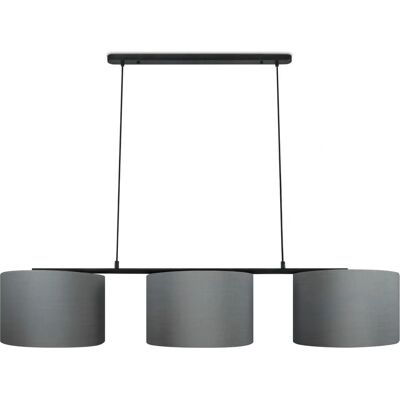 PACO HOME TOM Hängeleuchte - 3-flammig, Ø 38 cm, Schwarz/Grau PACO HOME TOM Hängeleuchte - 3-flammig, Ø 38 cm, Schwarz/Grau