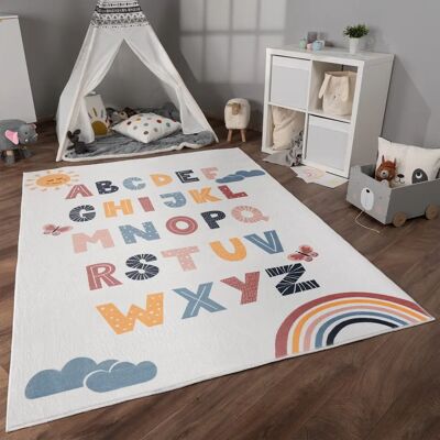 Tappeto bambini PACO HOME Eliz 394 - Multicolore, 140x200cm, 12mm Pelo Corto Tappeto bambini PACO HOME Eliz 394 - Multicolore, 140x200cm, 12mm Pelo Corto