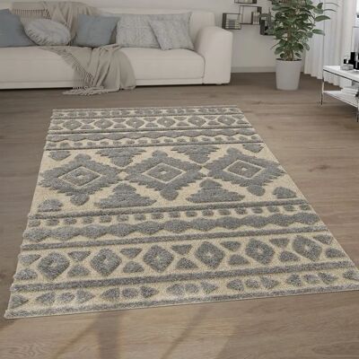 Paco Home - Tapis Shaggy à Longue Pile - 3D Ethnique Vintage - Doux 60x100cm - Publicité Paco Home - Tapis Shaggy à Longue Pile - 3D Ethnique Vintage - Doux 60x100cm - Publicité
