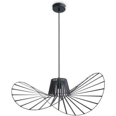 PACO HOME HUGO PD1 Verstellbare Pendelleuchte - Modern, Schwarz, Ø70cm PACO HOME HUGO PD1 Verstellbare Pendelleuchte - Modern, Schwarz, Ø70cm