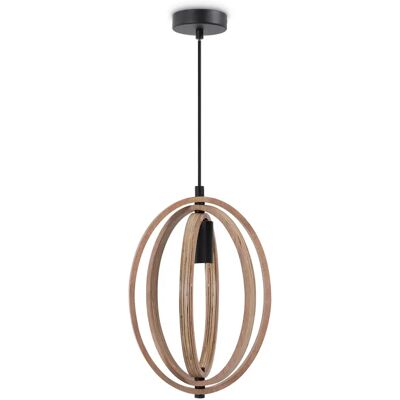Paco Home Holzpendelleuchte - Skandinavischer Stil Paco Home Holzpendelleuchte - Skandinavischer Stil