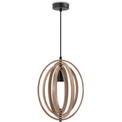Paco Home Schwarze Ovale Pendelleuchte - Pendelleuchte Paco Home Schwarze Ovale Pendelleuchte - Pendelleuchte