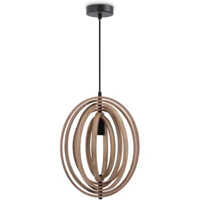 PACO HOME Schwarze Moderne Pendelleuchte - E27, 40,3cm PACO HOME Schwarze Moderne Pendelleuchte - E27, 40,3cm