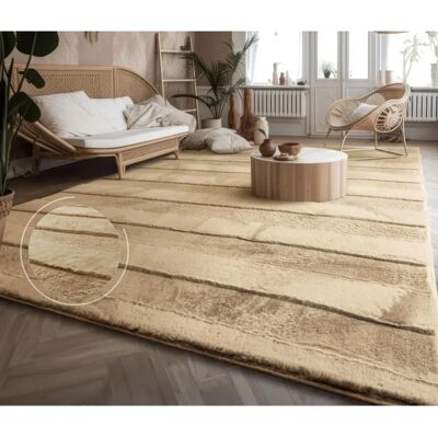 PACO HOME Arnheim 744 Beiger Hochflor-Teppich - Teppiche PACO HOME Arnheim 744 Beiger Hochflor-Teppich - Teppiche