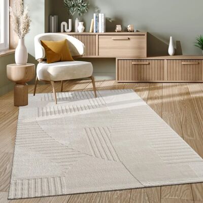 Paco Home Crema 3 Kurze Flor Nordic Geometrisch Teppich - Teppich Paco Home Crema 3 Kurze Flor Nordic Geometrisch Teppich - Teppich