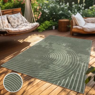 Paco Home Verde 3 Alfombra Geométrica - Decoración Interior y Exterior Paco Home Verde 3 Alfombra Geométrica - Decoración Interior y Exterior