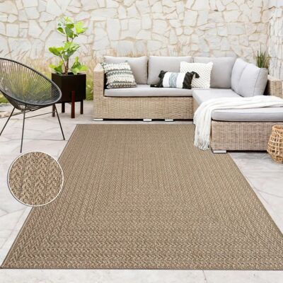 Paco Home - Alfombra Terraza 160x230 - Beige - Intemperie - Rug Paco Home - Alfombra Terraza 160x230 - Beige - Intemperie - Rug