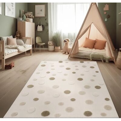 Paco Home - High-Low Dots - Beige - 80x150 cm - Alfombra Paco Home - High-Low Dots - Beige - 80x150 cm - Alfombra