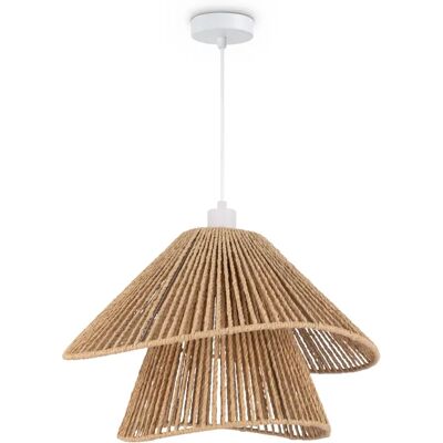 Lampada Sospensione Boho Bianca - Illuminazione per Sala da Pranzo e Soggiorno Lampada Sospensione Boho Bianca - Illuminazione per Sala da Pranzo e Soggiorno