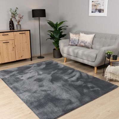 Tappeto Paco Home 120x160 cm Pelo Corto Lavabile - Antracite Tappeto Paco Home 120x160 cm Pelo Corto Lavabile - Antracite