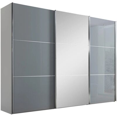 Moderano Fehér Világosszürke Tolóajtós Gardrób - Wardrobe Moderano Fehér Világosszürke Tolóajtós Gardrób - Wardrobe