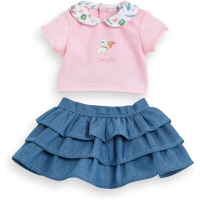 Corolle Bambola Baby Gonna a Volant e Maglietta - 30cm Corolle Bambola Baby Gonna a Volant e Maglietta - 30cm