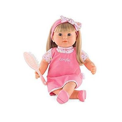 Poupée Corolle 130050 - Cheveux blonds, Tenue rose, Brosse à cheveux - Publicité Poupée Corolle 130050 - Cheveux blonds, Tenue rose, Brosse à cheveux - Publicité
