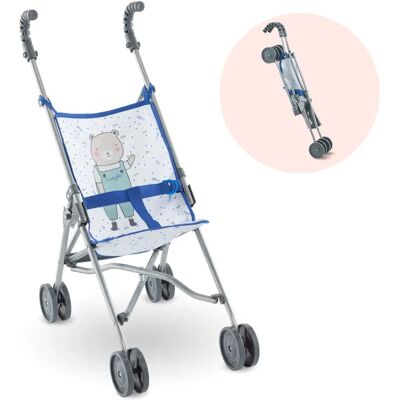 Accessoire poupée Corolle - Poussette parapluie bleue 36-42cm - Publicité Accessoire poupée Corolle - Poussette parapluie bleue 36-42cm - Publicité