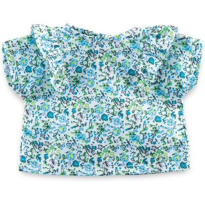 Corolle 36cm Blaue Blumenbluse - Puppenkleidung Corolle 36cm Blaue Blumenbluse - Puppenkleidung