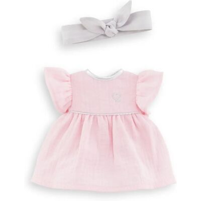 Vestido para muñeca Corolle - 36 cm - Rosa y diadema Vestido para muñeca Corolle - 36 cm - Rosa y diadema