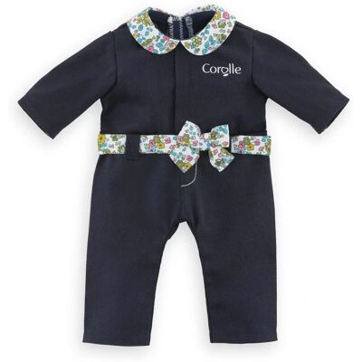 Mono para muñeca Corolle 36cm - Cuello floral y cinturón Mono para muñeca Corolle 36cm - Cuello floral y cinturón