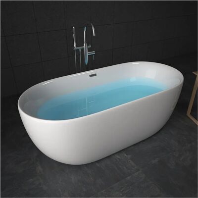 TroniTechnik Freistehende Badewanne - 170x80cm, 210L, Weiß TroniTechnik Freistehende Badewanne - 170x80cm, 210L, Weiß