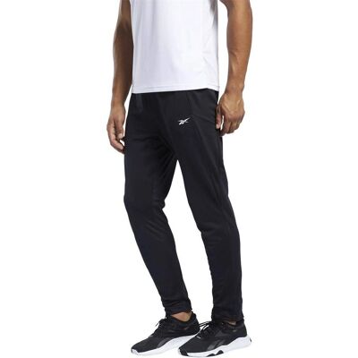 Reebok Męskie Czarnie Dopasowane Spodnie Treningowe - Spodnie Reebok Męskie Czarnie Dopasowane Spodnie Treningowe - Spodnie