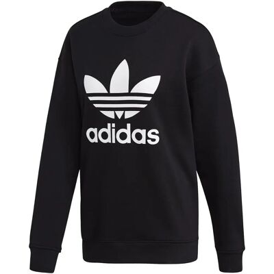 Adidas Damen Originals Trefoil Crew Sweatshirt - schwarz/weiß (FM3272) Adidas Damen Originals Trefoil Crew Sweatshirt - schwarz/weiß (FM3272)