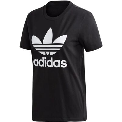 Czarny T-Shirt Trefoil Adidas - Sportowy Codzienny Styl Czarny T-Shirt Trefoil Adidas - Sportowy Codzienny Styl