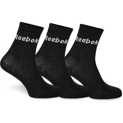 Reebok Active Core Crew Socks - 3 Perechi - Negru - Șosete Reebok Active Core Crew Socks - 3 Perechi - Negru - Șosete