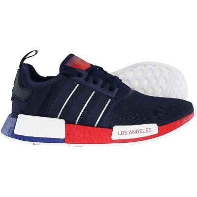 Adidas NMD R1 Blauwe Sneakers - Comfortabel & Futuristisch Adidas NMD R1 Blauwe Sneakers - Comfortabel & Futuristisch
