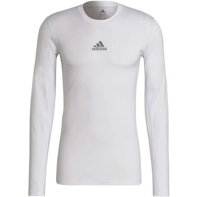 Adidas GU7334 Vit kompressions-T-shirt - Kompressionspassform Adidas GU7334 Vit kompressions-T-shirt - Kompressionspassform