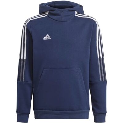 Adidas Tiro 21 Sweat Hoody GK9680 - Kind Blauw Adidas Tiro 21 Sweat Hoody GK9680 - Kind Blauw
