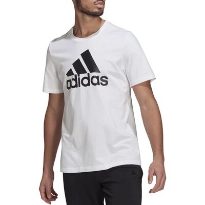 T-shirt Adidas Essentials Big Logo - bianco/nero T-shirt Adidas Essentials Big Logo - bianco/nero