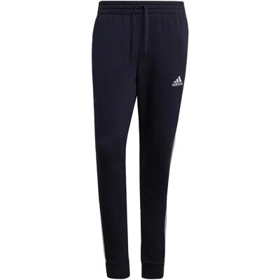 adidas Fleece Tapered Cuff 3 Paski Spodnie - Granatowy/Biały - M - Odzież sportowa adidas Fleece Tapered Cuff 3 Paski Spodnie - Granatowy/Biały - M - Odzież sportowa