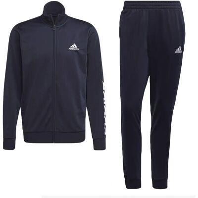 Dres adidas Primegreen Essentials Linear Logo - Mężczyzna - Niebieski Dres adidas Primegreen Essentials Linear Logo - Mężczyzna - Niebieski