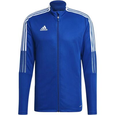 adidas Tiro 21 GM7320 blauer Herrensport-Trainingsjacke adidas Tiro 21 GM7320 blauer Herrensport-Trainingsjacke