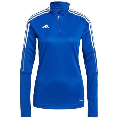 Koszulka treningowa Adidas Tiro 21 GM7316 - Kobieta - Niebieska - Cały rok Koszulka treningowa Adidas Tiro 21 GM7316 - Kobieta - Niebieska - Cały rok