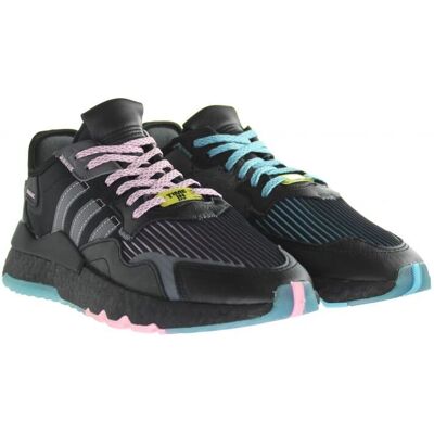 Adidas Ninja Nite Jogger J Kids Zwart Trainers - Reflecterend & Comfortabel Adidas Ninja Nite Jogger J Kids Zwart Trainers - Reflecterend & Comfortabel
