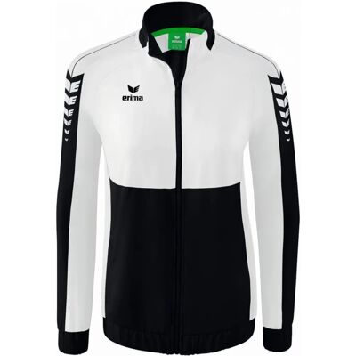Erima Six Wings Trainingsjacke - Weiß/Schwarz - Größe 36 Erima Six Wings Trainingsjacke - Weiß/Schwarz - Größe 36