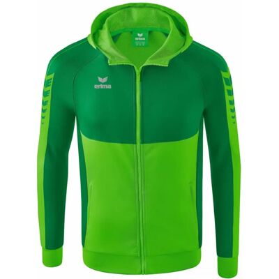 Erima Herren Six Wings Trainingsjacke mit Kapuze - L, Grün Erima Herren Six Wings Trainingsjacke mit Kapuze - L, Grün