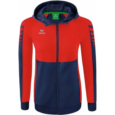 Veste à capuche d'entraînement femme ERIMA Six Wings Bleu - 38 - Publicité Veste à capuche d'entraînement femme ERIMA Six Wings Bleu - 38 - Publicité