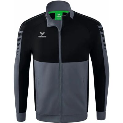 ERIMA Six Wings Kinderjacke - Grau/Schwarz - 8 Jahre ERIMA Six Wings Kinderjacke - Grau/Schwarz - 8 Jahre