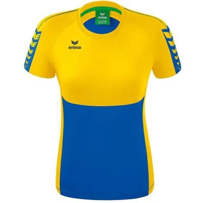 ERIMA Dam T-Shirt Six Wings - Royal/Gul - 42 ERIMA Dam T-Shirt Six Wings - Royal/Gul - 42