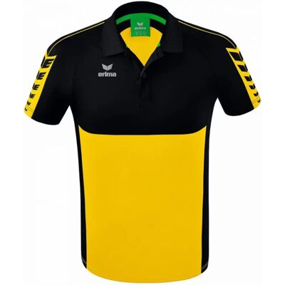 ERIMA Polo da Uomo - S - Giallo/Nero - Polo ERIMA Polo da Uomo - S - Giallo/Nero - Polo