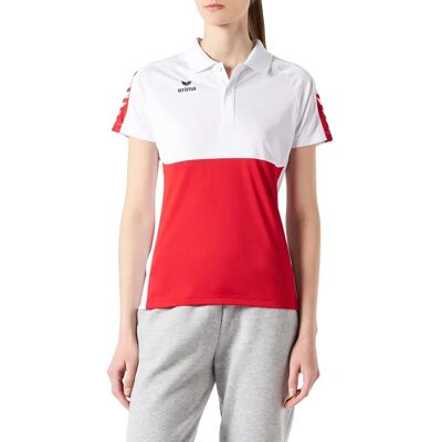 ERIMA Six Wings Koszulka polo - obcisła - czerwona/biała - sportowy i elegancki styl ERIMA Six Wings Koszulka polo - obcisła - czerwona/biała - sportowy i elegancki styl