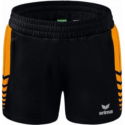 ERIMA Short Femme Six Wings - femme - noir/orange - 42 - Publicité ERIMA Short Femme Six Wings - femme - noir/orange - 42 - Publicité