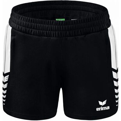 Erima Six Wings Shorts - Female - Black/White - 38 - Shorts Erima Six Wings Shorts - Female - Black/White - 38 - Shorts