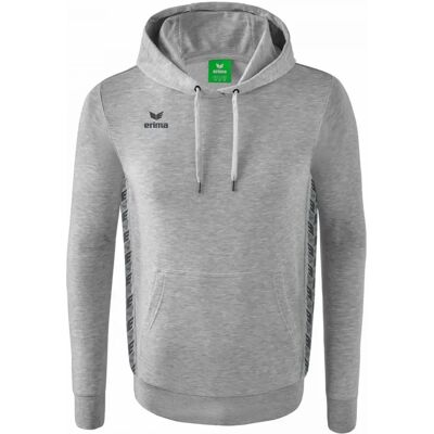 Felpa con Cappuccio ERIMA Essential Team - Grigio chiaro - Maglione Felpa con Cappuccio ERIMA Essential Team - Grigio chiaro - Maglione