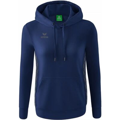 ERIMA Damen Essential Team Kapuzensweat - Blau - Leichter Sportpulli ERIMA Damen Essential Team Kapuzensweat - Blau - Leichter Sportpulli